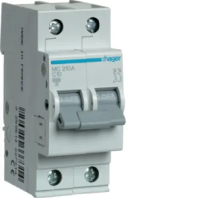 Disjunctor 2P, 13A, 6kA, C, 2M