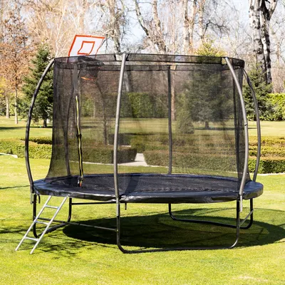 Trambulină mare Chipolino - Basketball, cu scară, 305 cm