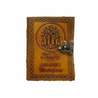 Jurnal vintage, 17.5x12.5cm, piele naturala, Family, Krashell