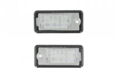 Lumina numar inmatriculare, culoare lumina: alb; set, 12V, cu aprobare circulatie potrivit AUDI A3, A4 B6, A4 B7, A6 ALLROAD C6, A6 ALLROAD C7, A6 C6, A8 D3, A8 D4, Q7 11.00-09.18