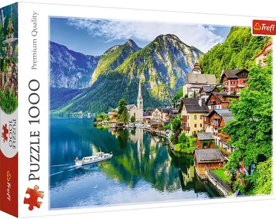 Puzzle Trefl din 1000 de piese - Hallstatt, Austria
