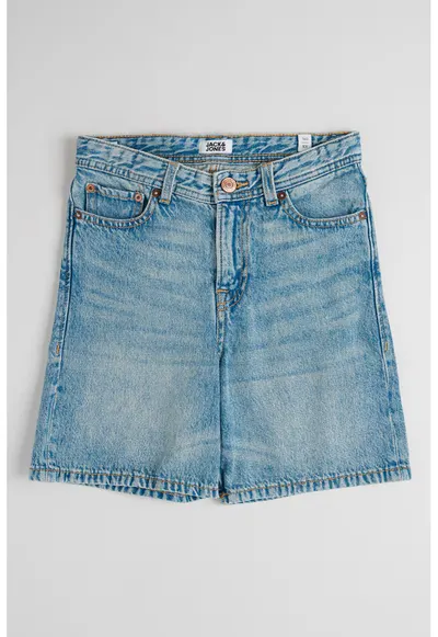 Pantaloni scurti cu talie inalta Tony - Albastru