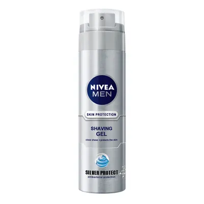 Gel de ras Men Silver Protect, 200ml, Nivea