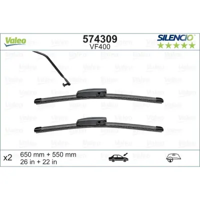 Lamela stergator VALEO 574309