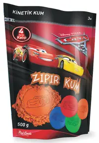 Nisip de joacă Red Castle - Mașini 3, portocaliu, 500 g
