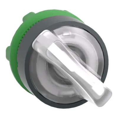 Cap de Selector Iluminat, 2 Pozitii, Ø 22, Alb