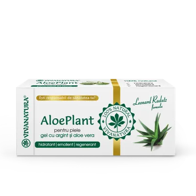Gel cu argint si aloe vera Aloe Plant, 20ml, VivaNatura