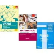 Pachet Bacalaureat 2026. Eseul. Literatura Romana. Pregatire individuala pentru proba scrisa, Matematica M1. Teste si Fizica 100 variante rezolvate