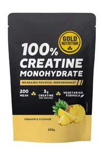 Creatina monohidrata, GoldNutrition, ananas, 200g