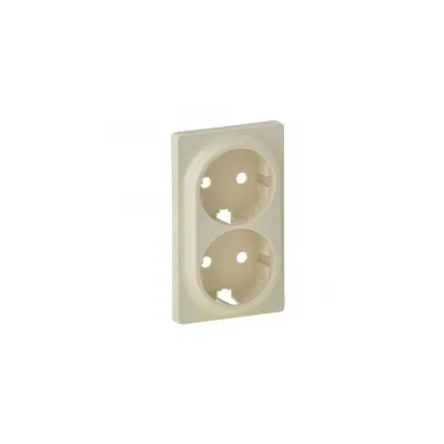 Capac Valena Life - 2x2P+E priza - German standard - ivory
