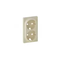 Capac Valena Life - 2x2P+E priza - German standard - ivory