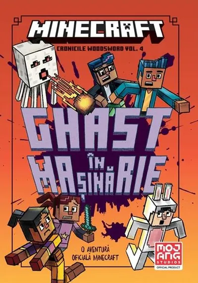 Minecraft. Cronicile Woodsword. Ghast în mașinărie (Vol. 4) - Paperback brosat - Nick Eliopulos, Luke Flowers