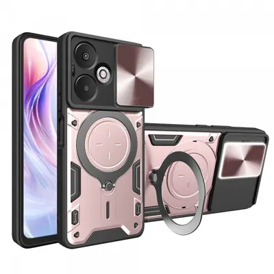 Husa pentru Xiaomi Redmi 13C 5G, Techsuit, CamGuard Pro, Roz Aurie