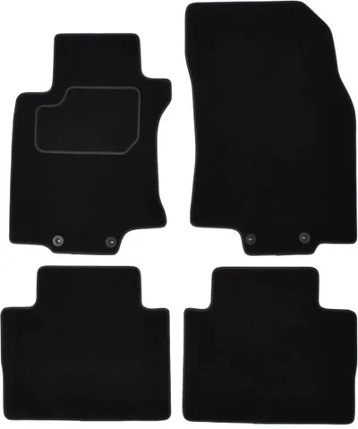 Covorase auto (set, velur, 4 bucati, culoare negru, 5 locuri) NISSAN X-TRAIL dupa 2014