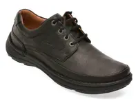 Pantofi CLARKS negri, NATURE THREE, din piele naturala