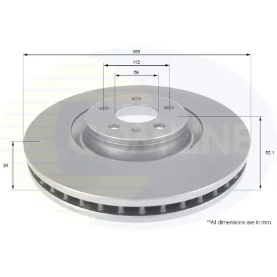 Disc frana COMLINE ADC2603V
