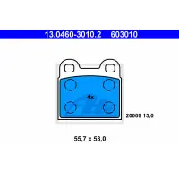 Set placute frana, frana disc ATE 13.0460-3010.2