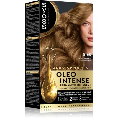 Syoss Oleo Intense Culoare permanenta pentru par cu ulei culoare 8-60 Honey Blond 1 buc