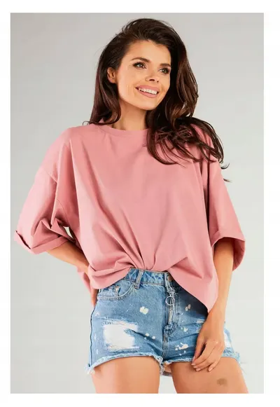 Bluza dama - Bumbac/Lycra - Roz