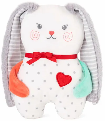 Jucărie anti-colici cu sâmburi de cireșe Amek Toys - Iepuraș, Fuzzy the rabbit