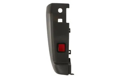 Flaps bara protectie Spate Stanga cu reflector, negru, TUV potrivit CITROEN JUMPER I, JUMPER II; FIAT DUCATO; PEUGEOT BOXER 2006-2014