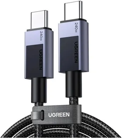 Cablu Ugreen - L513, USB-C/USB-C, 240W, 2 m, gri