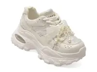 Pantofi sport GRYXX albi, 9682, din piele naturala