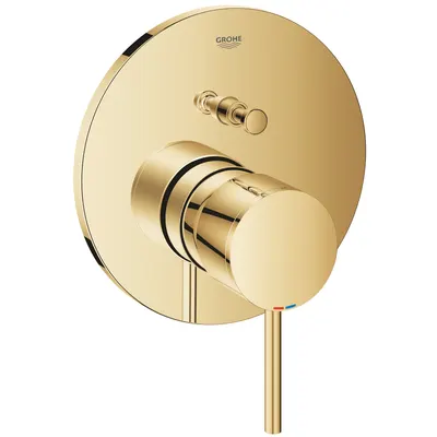 Unitate comanda Grohe Atrio 24066GL3, aparenta, monocomanda, diverter, 2 iesiri, necesita set fixare, lucios, Cool sunrise