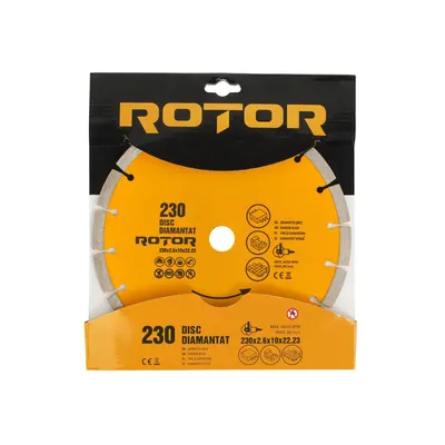 Disc diamantat segmentat ROTOR 230x2.6x10x22.23 mm pentru beton