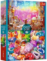 Puzzle Trefl din 2 x 500 piese - Cosmos și cristale