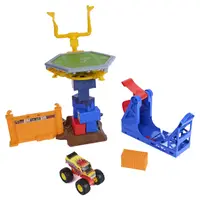 Set de joacă Monster Jam - Smash & Bash, Crash Course, cu catapultă și buggy, 1:64