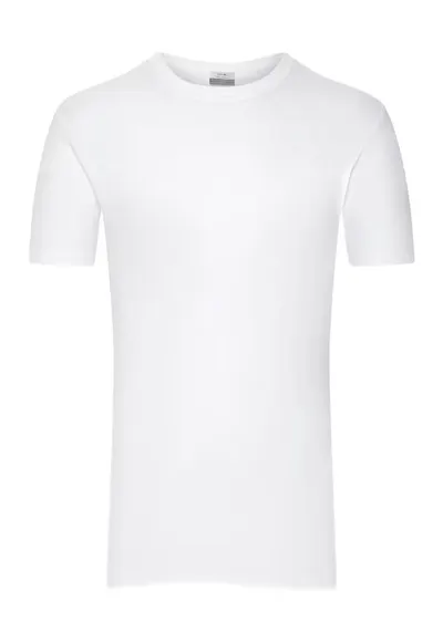 Tricou pentru barbati - Bumbac - Alb - Alb