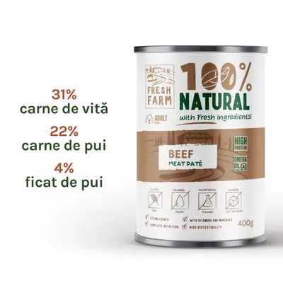 Fresh Farm Smooth pate with beef 400 gr