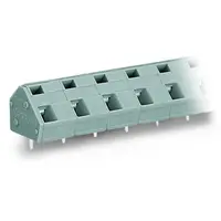PCB terminal block; 2.5 mm²; Pin spacing 10/10.16 mm; 6-pole; CAGE CLAMP®; commoning option; 2,50 mm²; gray