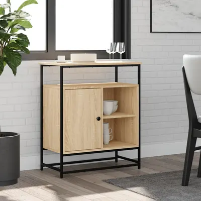 vidaXL Bufet din stejar Sonoma 69x35x80 cm, lemn stratificat