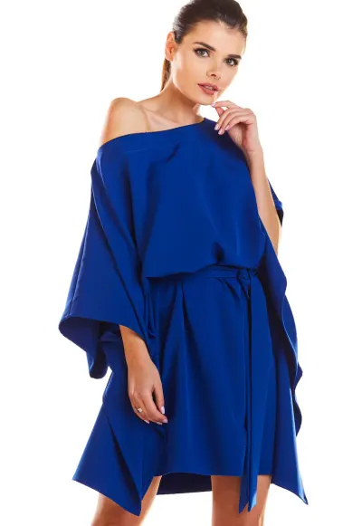 Rochie dama Poliester - M196 - Albastru