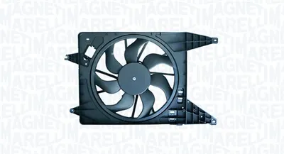 Ventilator radiator (cu carcasa) potrivit DACIA LOGAN, LOGAN EXPRESS, LOGAN MCV, SANDERO; LADA LARGUS; RENAULT LOGAN I 1.2-1.6ALK 09.05
