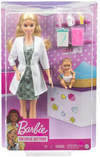 Papusa Barbie Careers - Barbie pediatru, cu accesorii