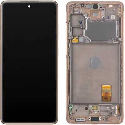 Display cu Touchscreen Samsung Galaxy S20 FE 5G G781, cu Rama, Portocaliu, Swap GH82-24215F