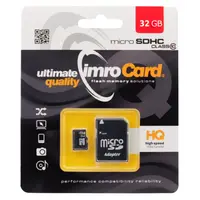 Card Memorie microSDHC Imro, 32Gb, Clasa 10 / UHS-1 U1, Cu Adaptor