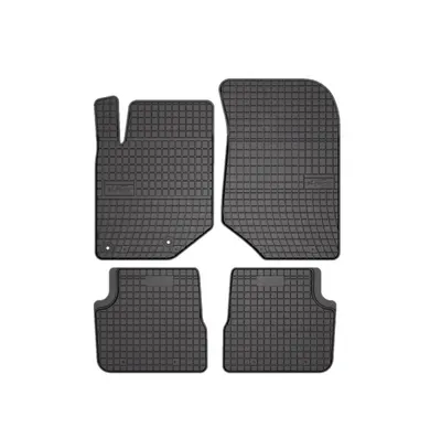 Set covorase auto din cauciuc Peugeot 208 5 usi 2019-, Opel Corsa F 2019, Citroen Ds3 Crossback 2018- prezent, presuri FROGUM, Negru