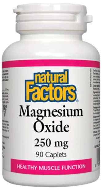 Magnesium Oxide, 250 mg, 90 capsule, Natural Factors