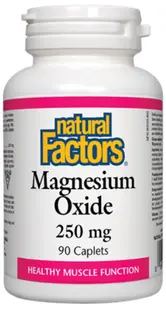 Magnesium Oxide, 250 mg, 90 capsule, Natural Factors