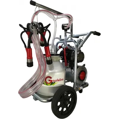 Aparat de muls Vaci Green Line T130 AL PC, 30L aluminiu, 1 post, 180 l/min, Grup Colector Plastic, Tanc Vacuum Inclus