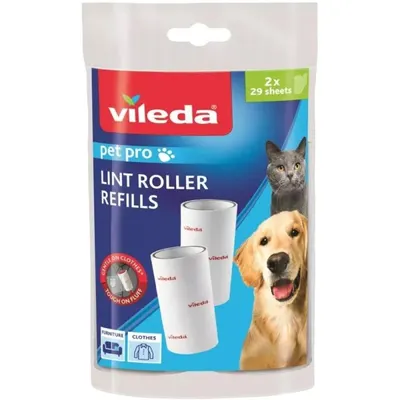 Rezerve pentru Rola Scame Vileda Pet Pro, 29 Folii, 2 Bucati