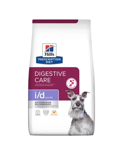 HILL’S Prescription Diet Canine i/d Low Fat Digestive Care cu pui 4 kg