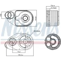 Radiator ulei, ulei motor NISSENS 90932