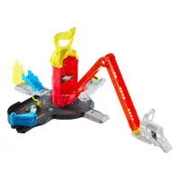 Set Joaca Hot Wheels City Super Fire Station Rescue cu Masinuta si Pista