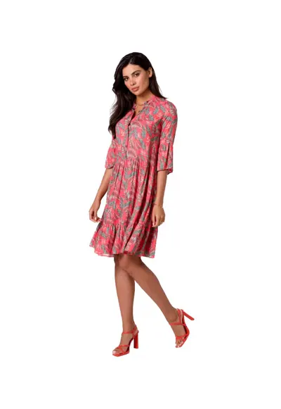Rochie mini de dama Isokane B260 rosu - Rosu