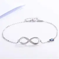 Bratara din argint 925 pentru dama, JW1846, model infinit, placata cu rodiu